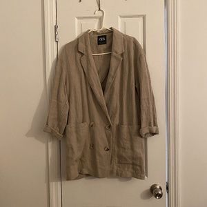 ZARA LINEN BLAZER